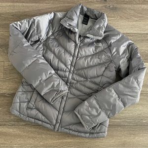 The North Face Women’s Gray Puffer Jacket, Size Medium